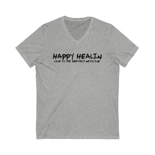 Love Is Medicine Unisex V-Neck Tee