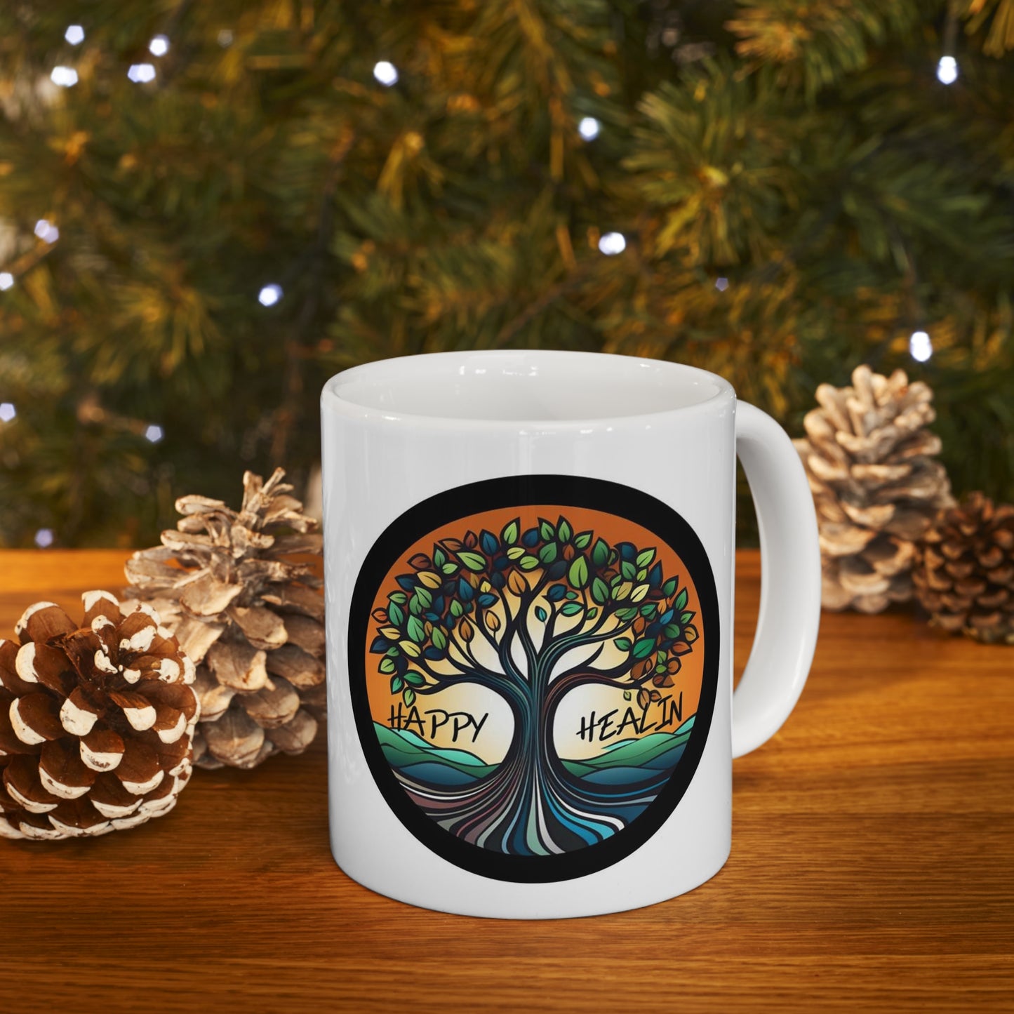 Happy Healin Logo 11oz Mug