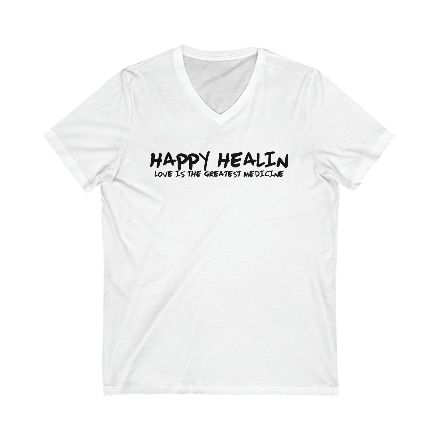 Love Is Medicine Unisex V-Neck Tee