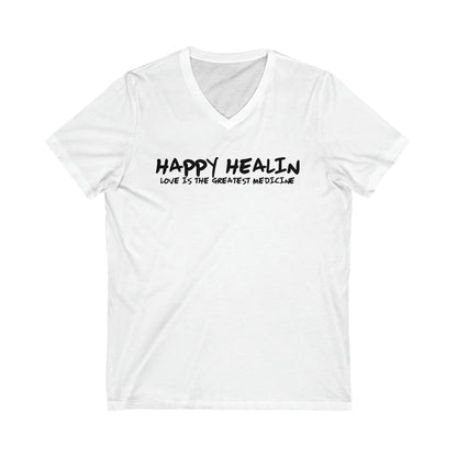 Love Is Medicine Unisex V-Neck Tee